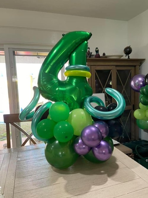 Green Number 14 Balloon - 40 Inch Birthday Decoration for 14th Year Celebration | Perfect for St. Patrick's Day Parties