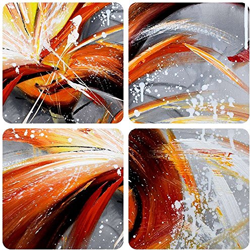 ARTLAND 24x36-inch 'Fall Story' Gallery-Wrapped Hand-Painted Canvas Flower Wall Art