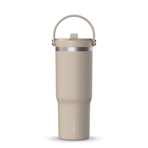 Hydrapeak Nomad 32 oz Tumbler with Handle and Straw Lid, Leakproof, Double Insulated, 32oz Cup Stainless Steel (ST-Latte)