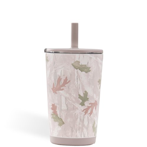 HydroJug Everyday Tumbler 14 oz – Ceramic-Lined Insulated Tumbler with Straw and Soft-Touch Lid, Cup Holder Friendly, Double-Wall Vacuum Insulation, Reusable Travel Cup – Camo