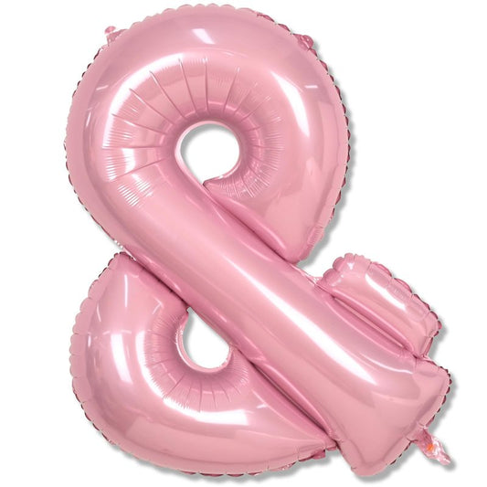 40 Inch Pastel Pink Letter Balloons, Baby Pink Giant Custom Foil Alphabet Balloon &, Mylar Self Inflating light pink Symbol &, Helium Letter & Balloon for Women Girls Birthday Party Decorations