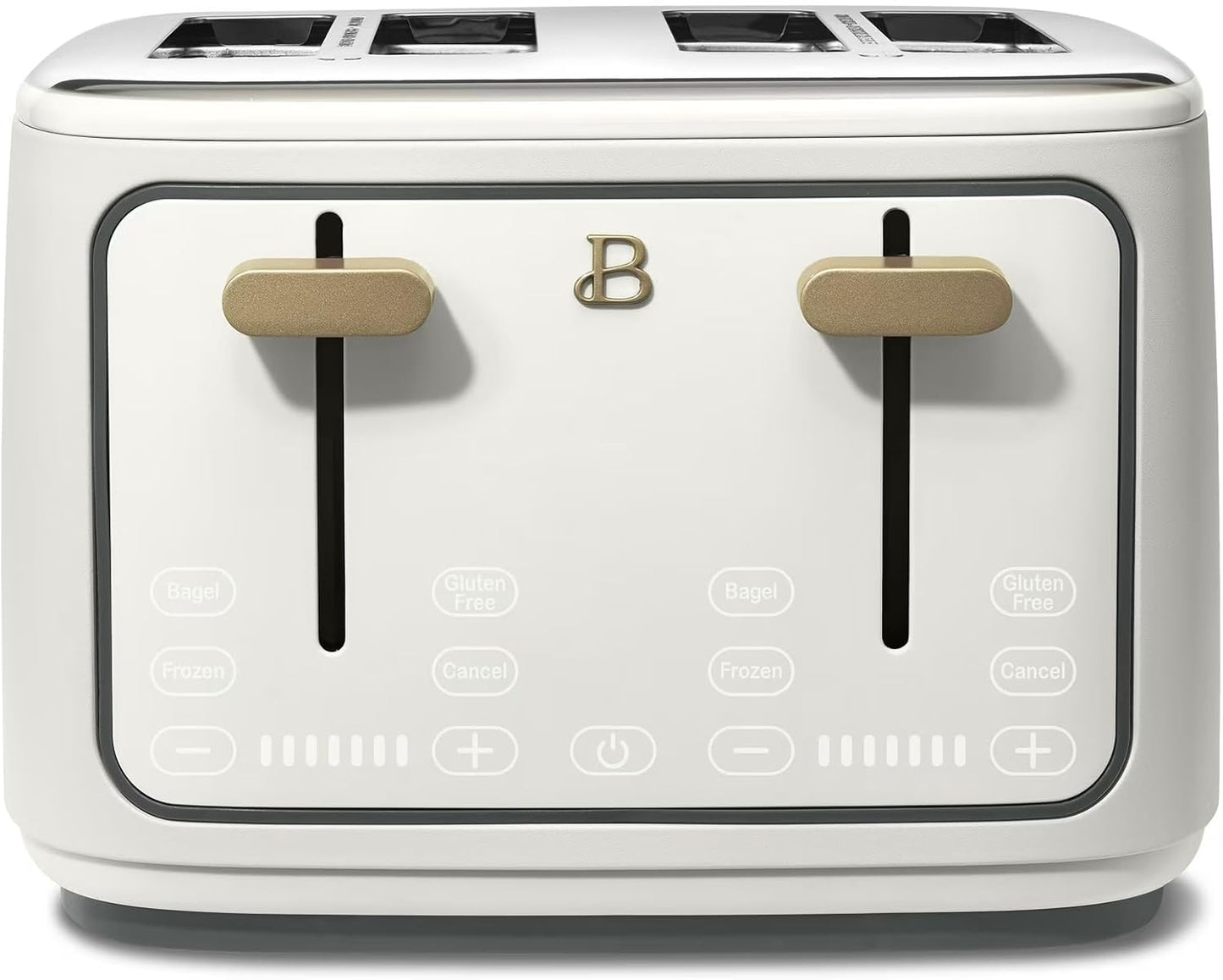 Skiennix 4-Slice Toaster - Touch Control Panel, 1800W Fast Heating, Extra Wide Slots | White Icing