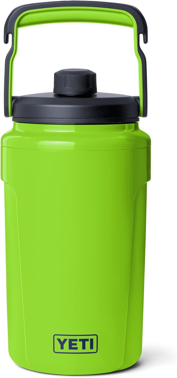YETI Silo Half Gallon Insulated Water Jug - Leakproof Sports Bottle with Fence Hook Handle | Keeps Drinks Ice-Cold for Gym & Tournaments