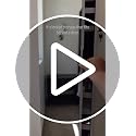 Nicetree Moon White Rounded Wall Jewelry Mirror Cabinet 3.78''D x 13.1''W x 40.75''H