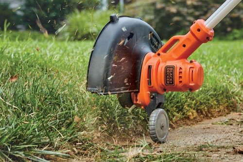 BLACK+DECKER Electric String Trimmer - 14-Inch Cutting Width for Efficient Lawn Care