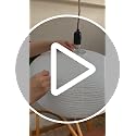 Large White Oblate Pendant Lamp Shade 55.5cm Home Decor Ceiling Lantern