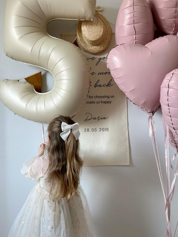Large 40-Inch Cream White Number 4 Balloon by [Brand Name] - Perfect for Birthdays & Graduations