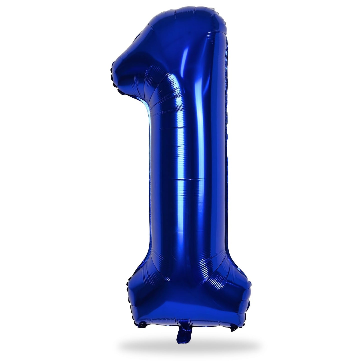 Navy Blue Number 1 Balloons, 40 In Large Dark Blue Number 1 Foil Helium Balloons for Men, Self Inflating Royal Blue Number Balloons 0-9 for Boys 1st 10th Birthday Anniversary Party Decoration