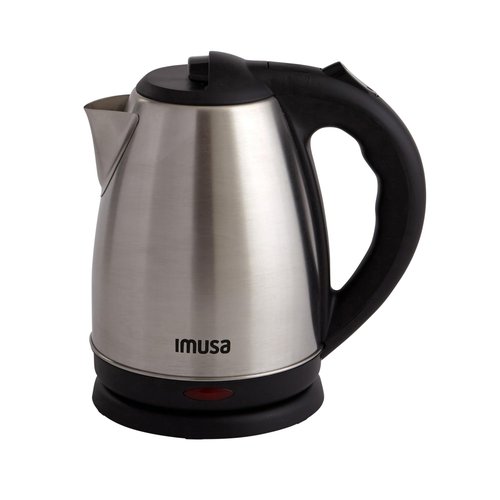 IMUSA USA GAU-18220 1.8 Liter Cordless Stainless Steel Electric Tea Kettle with Easy To Serve Pouring Spout