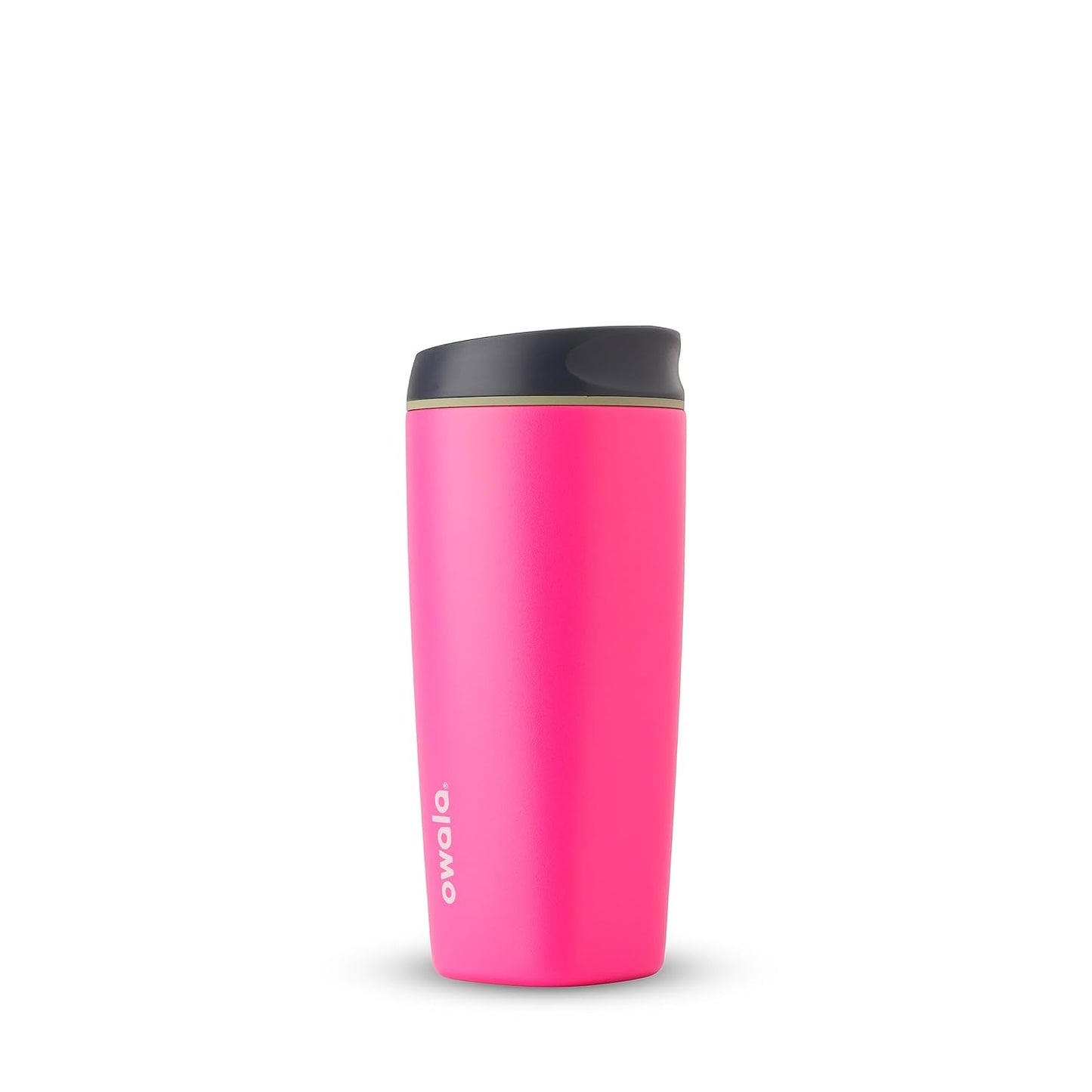 Owala SmoothSip Insulated Stainless Steel Coffee Tumbler - Reusable Hot & Iced Coffee Mug, 20 oz, Pink