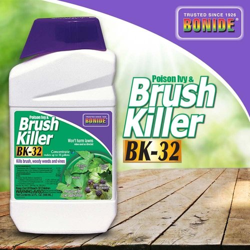 Bonide Poison Ivy & Brush Killer - 32 oz Concentrate | Effectively Eliminates Roots Without Damaging Lawn