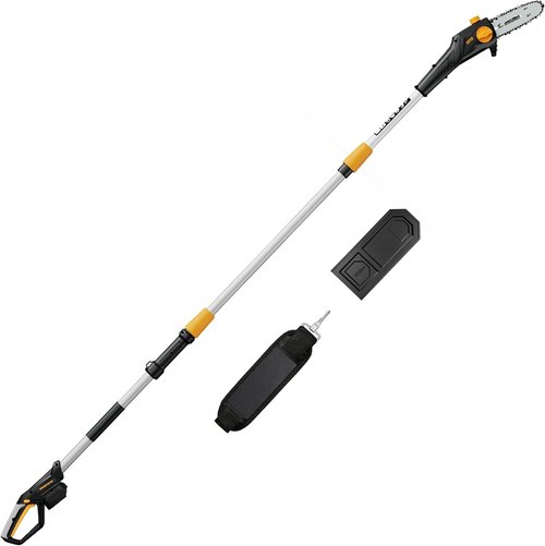 HEINPRO Cordless Pole Saw - 8-Inch Electric Chainsaw for Tree Trimming | Extends Up to 14.2 Feet