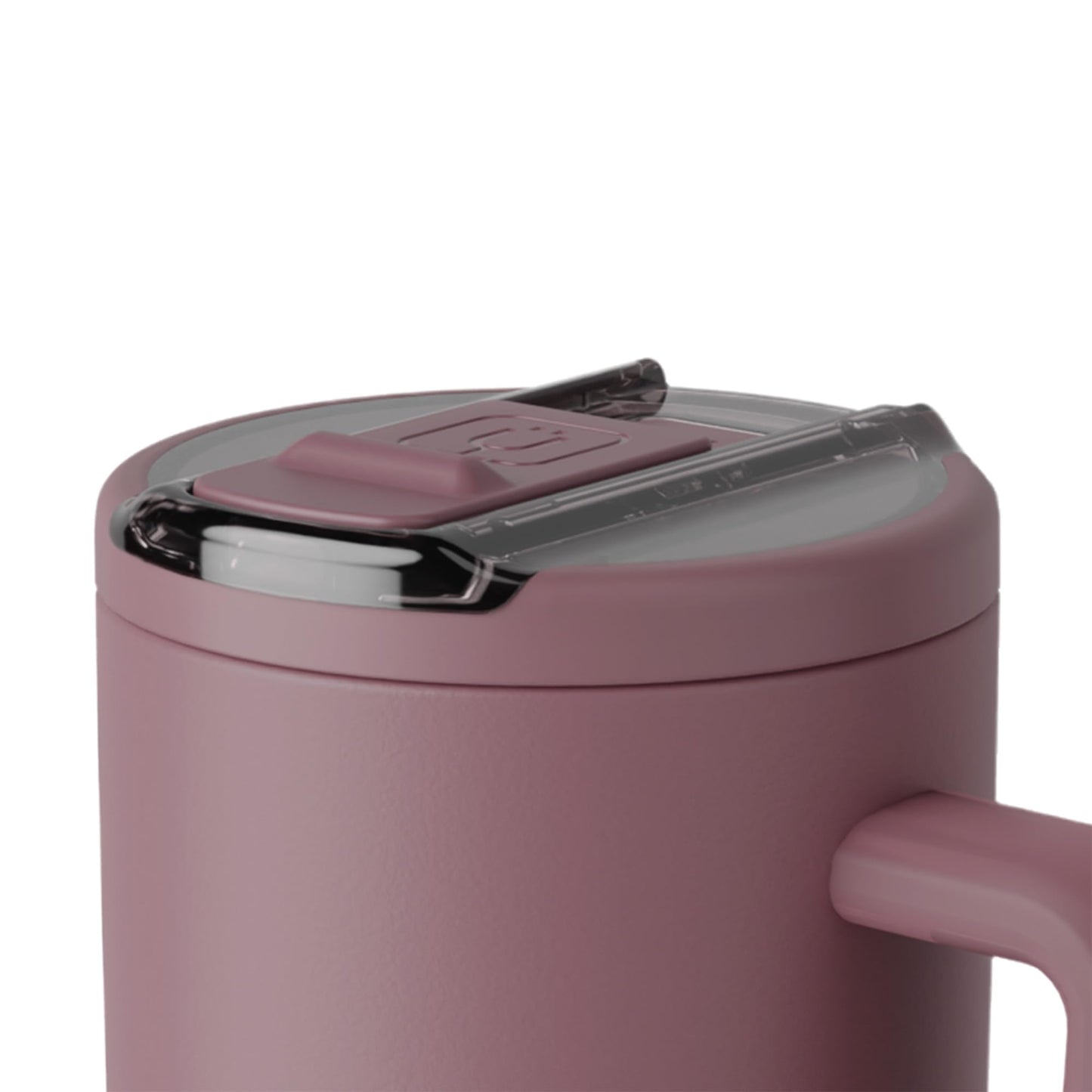 BrüMate Era Flip 40oz Tumbler with 100% Leakproof Covered Straw Lid | Hygienic Covered Straw | Insulated Stainless Steel Water Bottle with Handle | Cup Holder Friendly | BPA-Free (Rose Taupe)