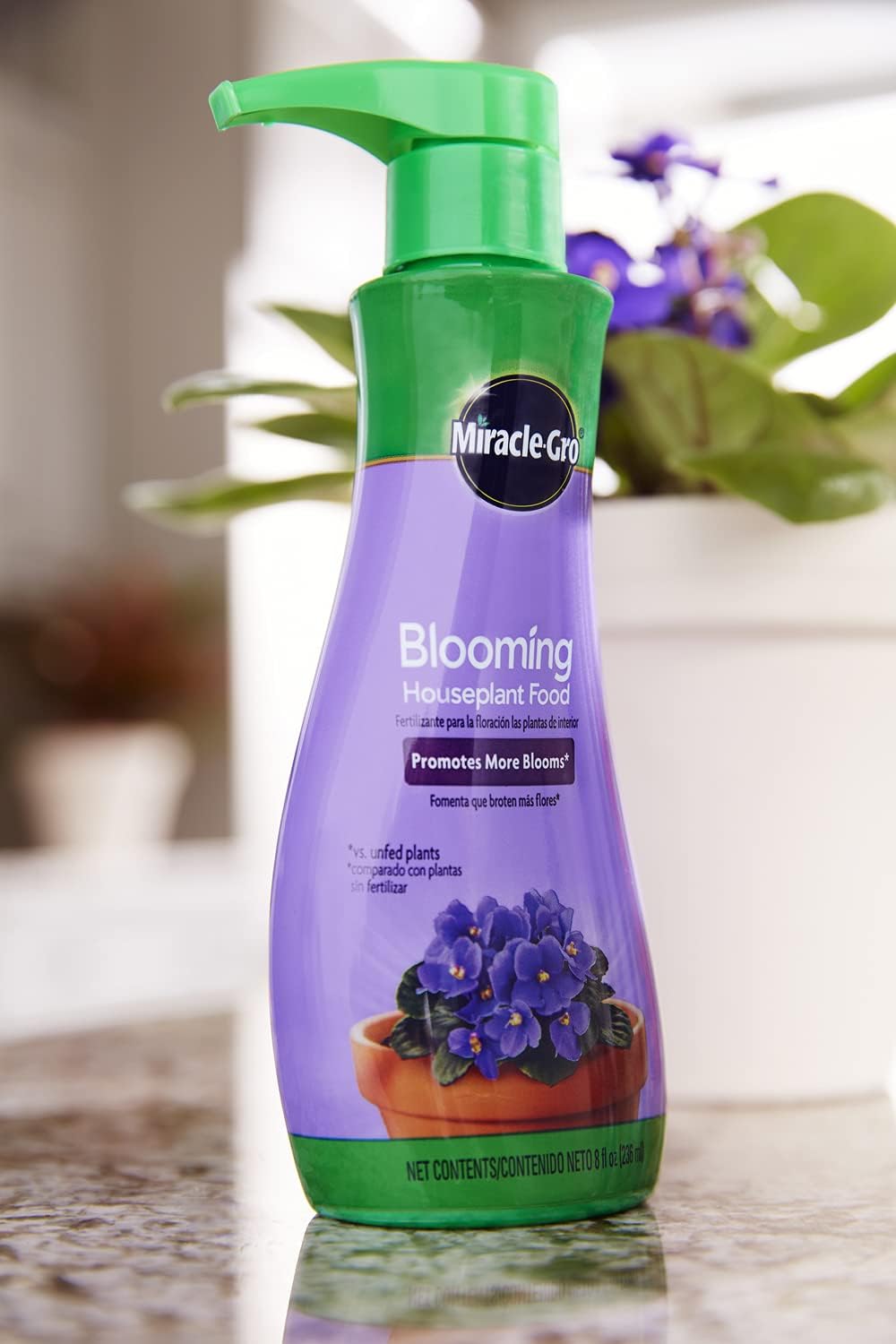 Miracle-Gro Blooming Houseplant Food - Nutrient-Rich Plant Fertilizer | 8 oz. (6-Pack)