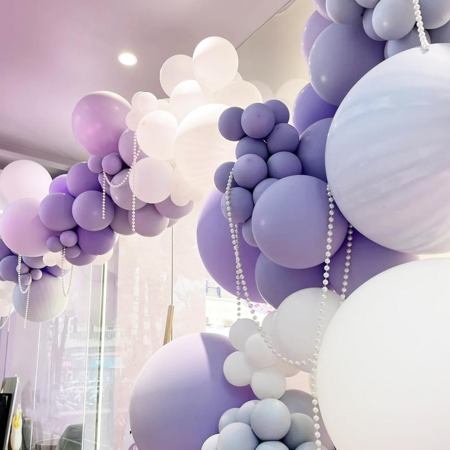 Voircoloria Lilac Purple Balloons - 12-Inch Faded Purple Latex | 66-Pack for Weddings & Celebrations