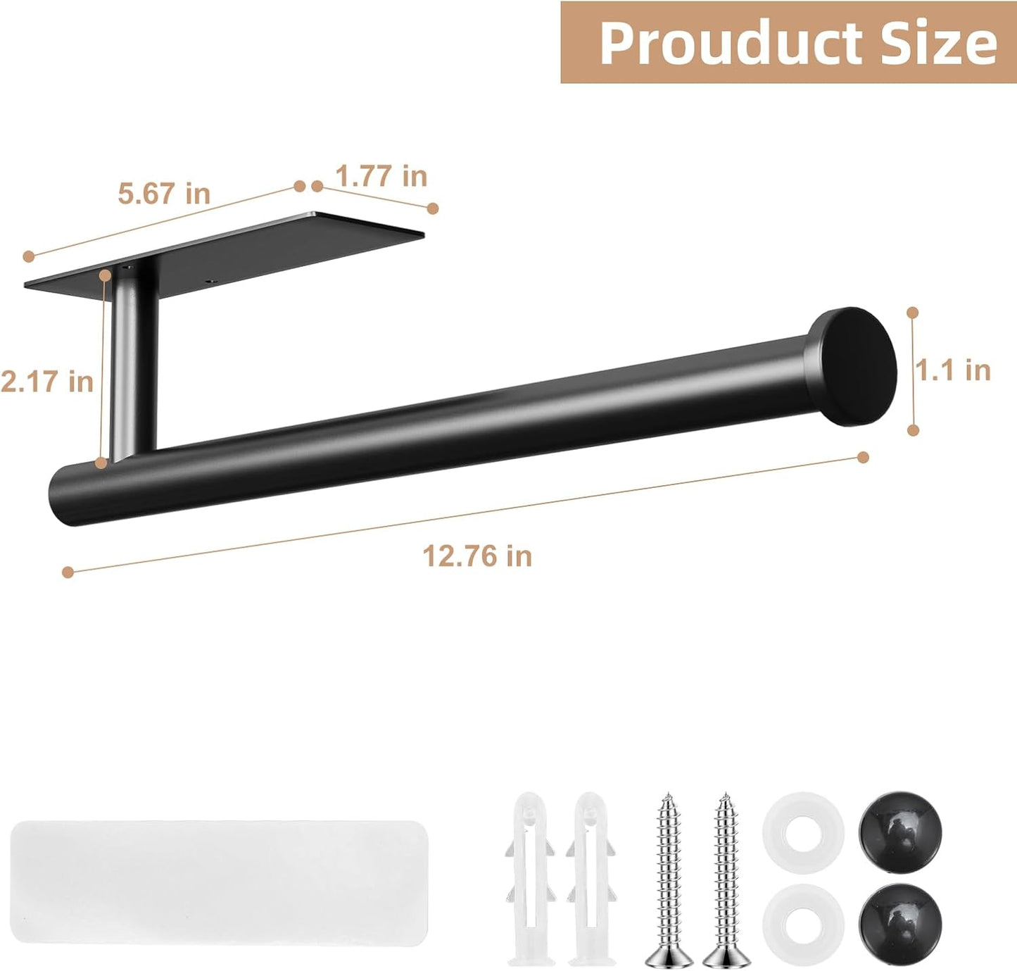 Stainless Steel Paper Towel Holder by [Brand Name] - Premium Under Cabinet Design | Versatile for Kitchen, Bathroom, and Pantry