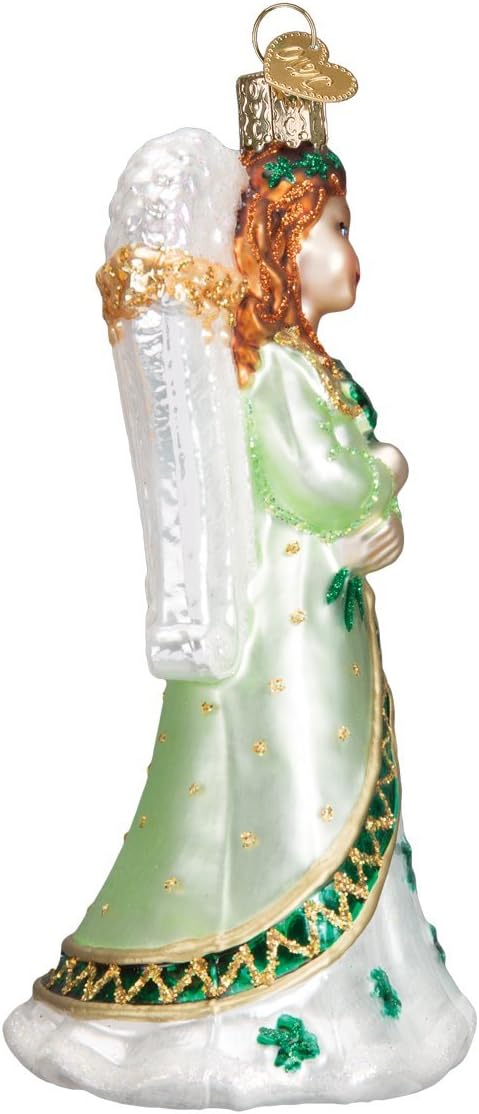 Baby Angel Glass Blown Ornament - Old World Christmas Tree Decor