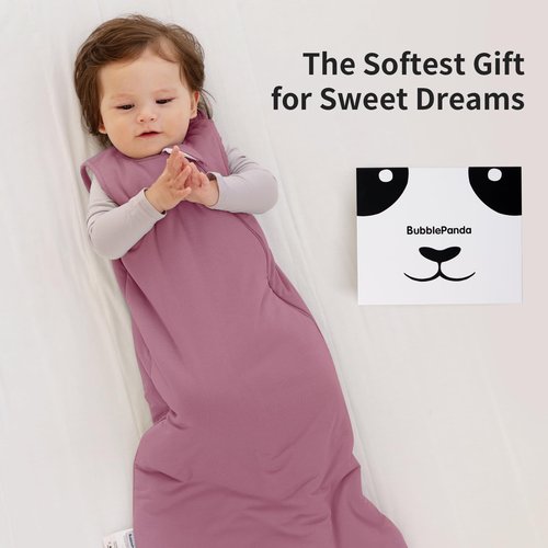 BubblePanda Modal Sleep Sack 12-18 Months 1.0 Tog Super Soft Toddler Sleep Sack for Babies 2-Way Zipper Baby Wearable Blanket