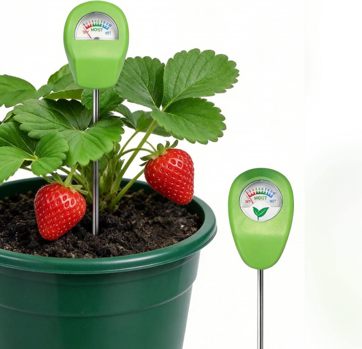 Skiennix Soil Moisture Meter - Accurate Hygrometer Sensor for Indoor/Outdoor Plants | No Battery Needed