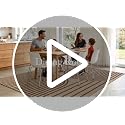 VSIWB Boho Black Round Outdoor Rug 8ft Washable Non-Slip Area Carpet