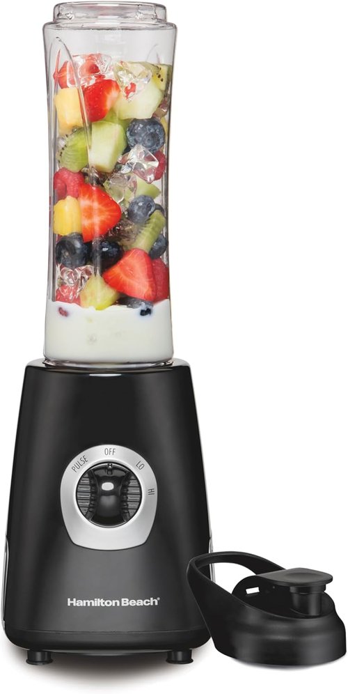 Hamilton Beach Go Sport Portable Blender - 20 Oz Travel Jar, 600 Watt Motor, Black