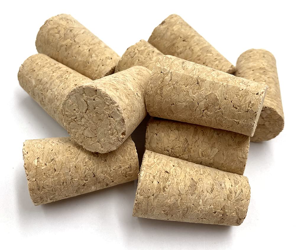 Aliotech 10PCS Natural Soft Wood Corks Tapered Wooden Bottle Stopper