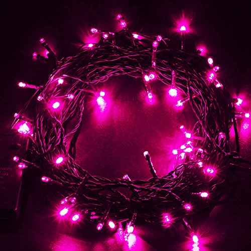 30 Mini Bulb LED Battery Operated Fairy String Lights in Pink for Valentines Day, Romantic Wedding, Home Decoration Room Lighting, Christmas, Crafts (158" inch Long String)