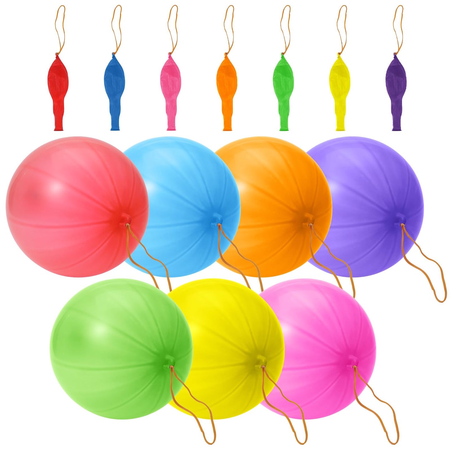 40 Pcs Punching Balloons, Thickened Heavy Duty Punch Balloons for Birthday Party Decor, Neon Party Favors Supply, Durable TPU Bounce Balloon for Carnival Prizes and Outdoor Game