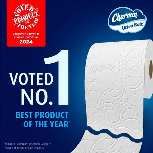 Charmin Ultra Soft Toilet Paper - 6 Mega Rolls for Ultimate Comfort | Equivalent to 24 Regular Rolls