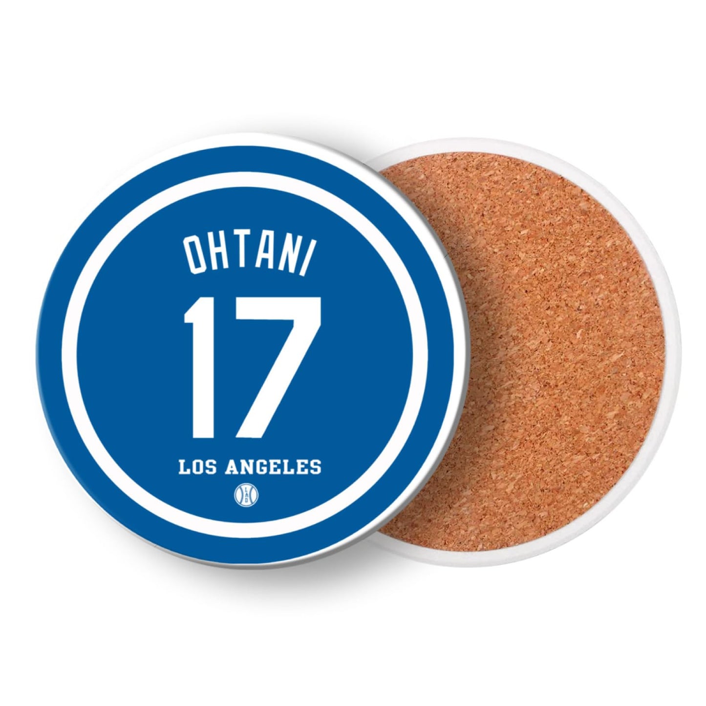 Dodger Coasters for Drinks, Los Angeles LA Baseball Ceramic Coasters Set of 6, Dodger Gift for Man, for Dodger Coffee Mug Cup
