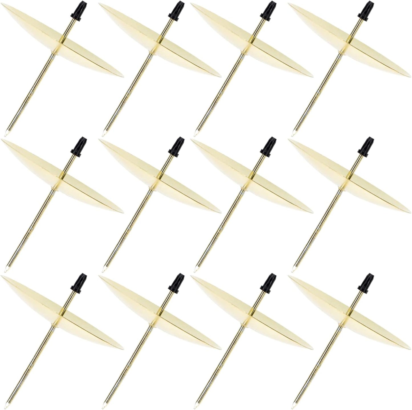 Yardwe Candle Fixators - 12-Pack Metal Candle Holders | 2.55 Inch for Home & Party Decor
