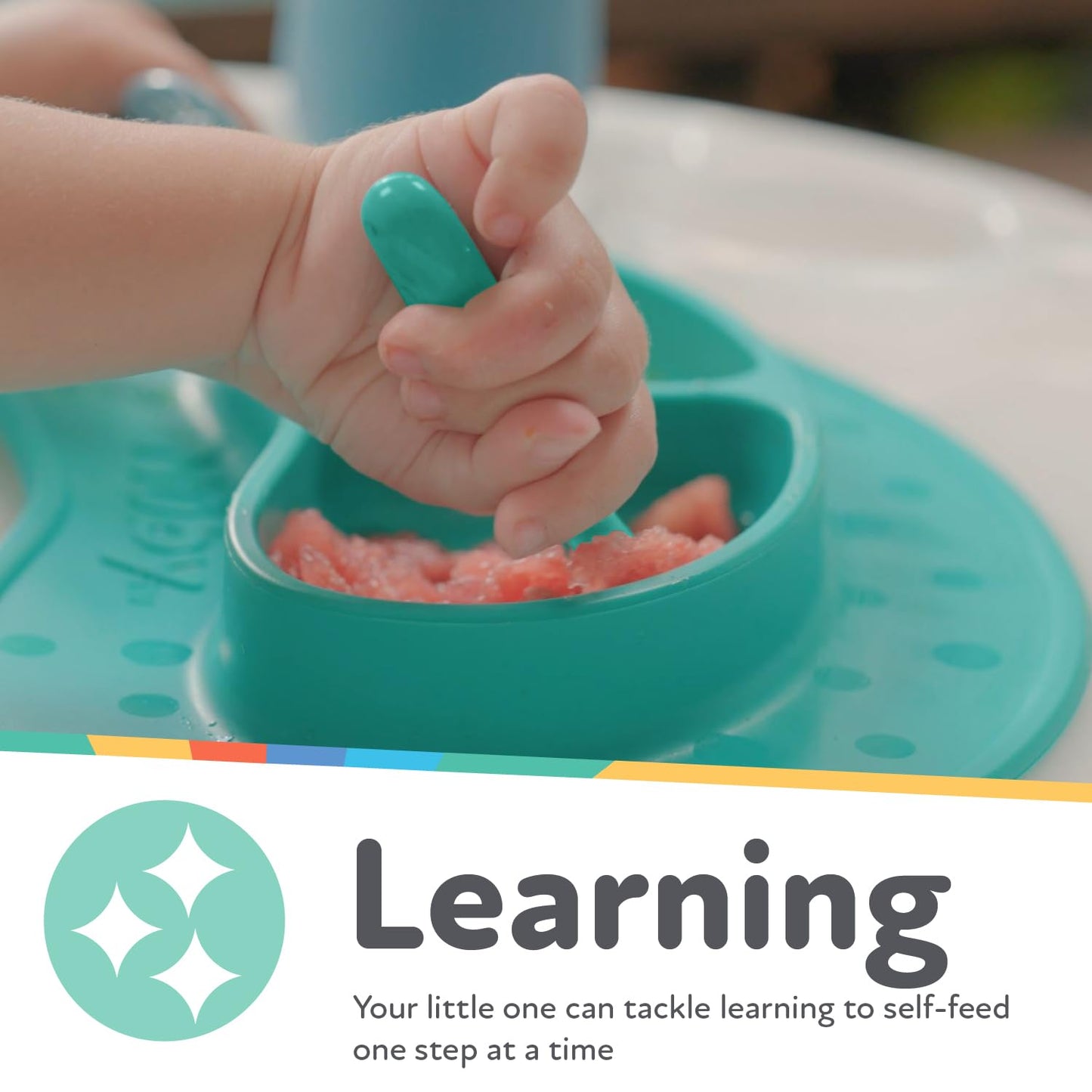 Nuby Baby's First Spoons Set - 3-Pack Feeding Utensils for Babies 6+ Months | Safe & Easy to Use