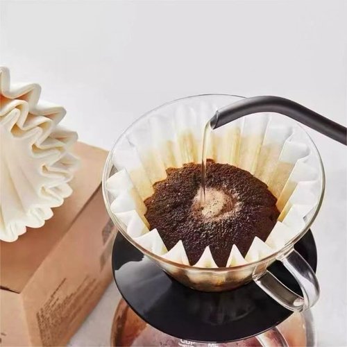 Commercial Coffee Filters - 12 Cup Extra Large Unbleached Filters (300ct) | 9.75" Diameter for Bunn Machines