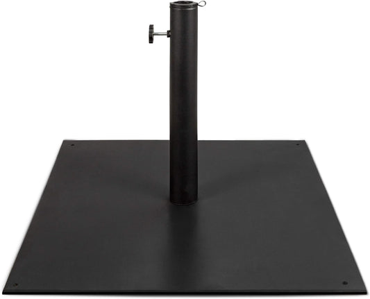 Best Choice Products 38.5lb Steel Umbrella Base - Square Weighted Patio Stand for Market Umbrellas | Black