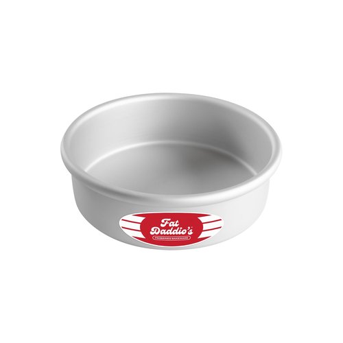 Fat Daddio's PRD-72 Round Cake Pan 7 x 2 Inch Silver