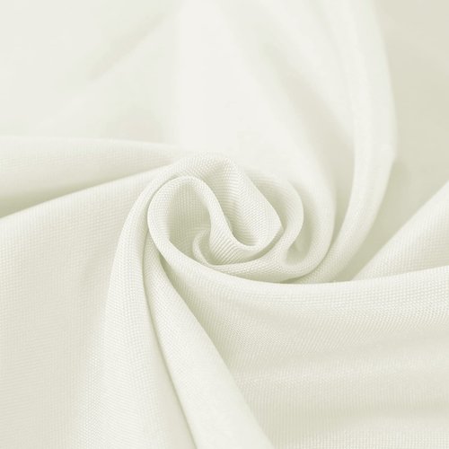 Fokitut 6 Pack Rectangle Tablecloth, 60x120 Inch, Stain Resistant and Wrinkle Polyester Table Cloth, Fabric Table Cover for Kitchen Dining, Wedding, Party, Holiday Dinner-Ivory