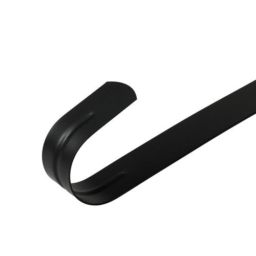 Aeranto Wreath Hanger for Front Door, Slim Over The Door Hook, Easy to Use and Reusable Holiday Wreath Holder for Christmas, Thanksgiving, Halloween and Daily Décor(15" Black, 1)