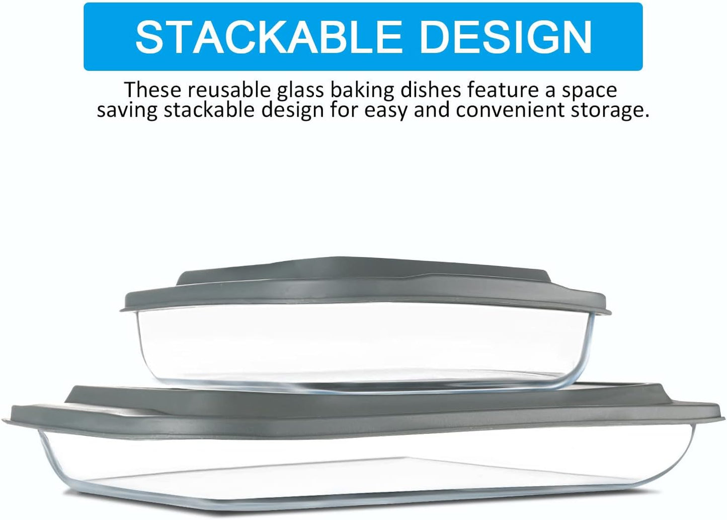 Pyrex 7-Piece Glass Bakeware Set - Versatile Baking Dishes with Lids | Oven & Fridge Safe
