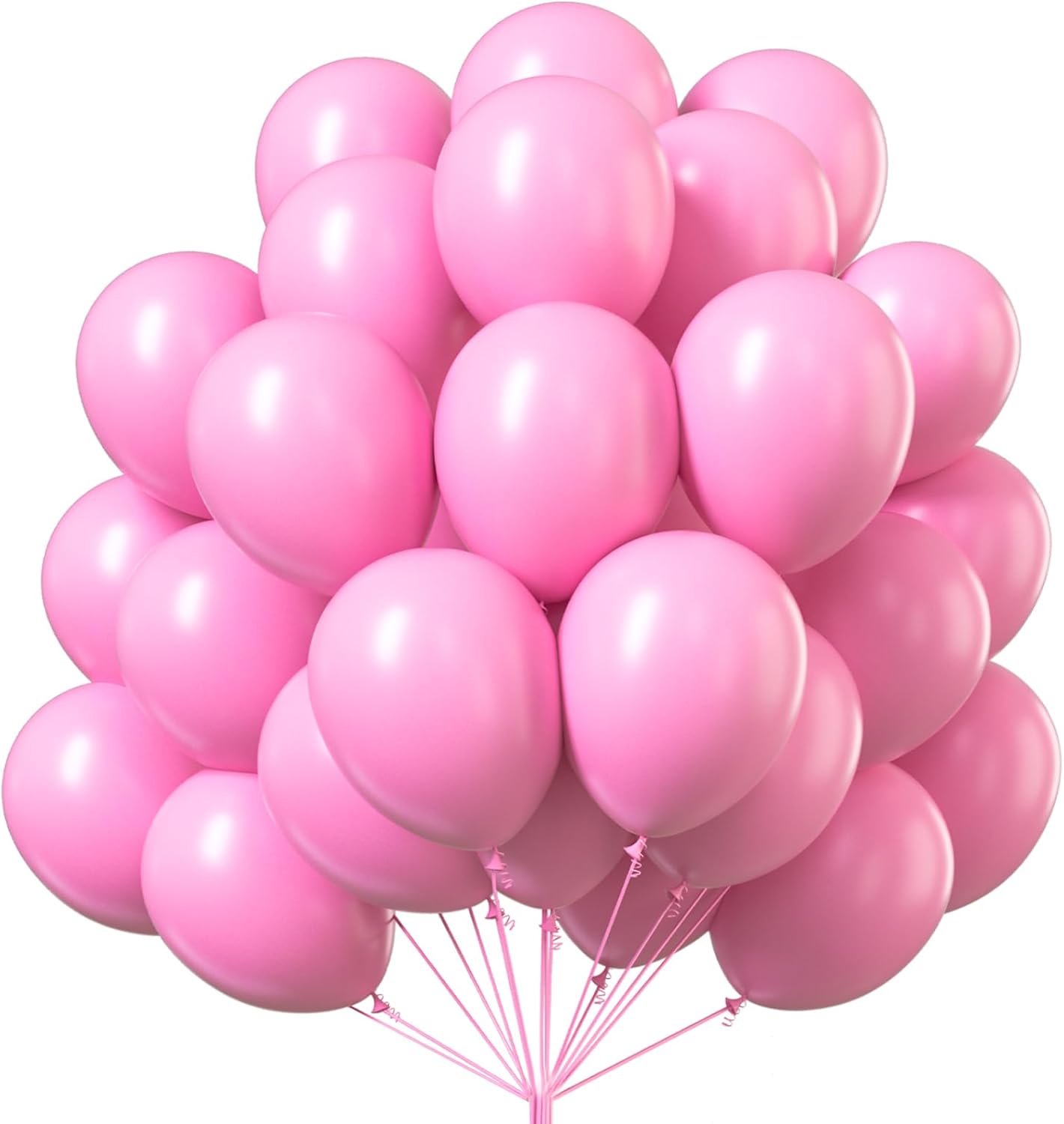 PartyWoo Pink Balloon Arch Kit - 101pcs 12 Inch Matte Balloons for Baby Showers & Birthday Parties
