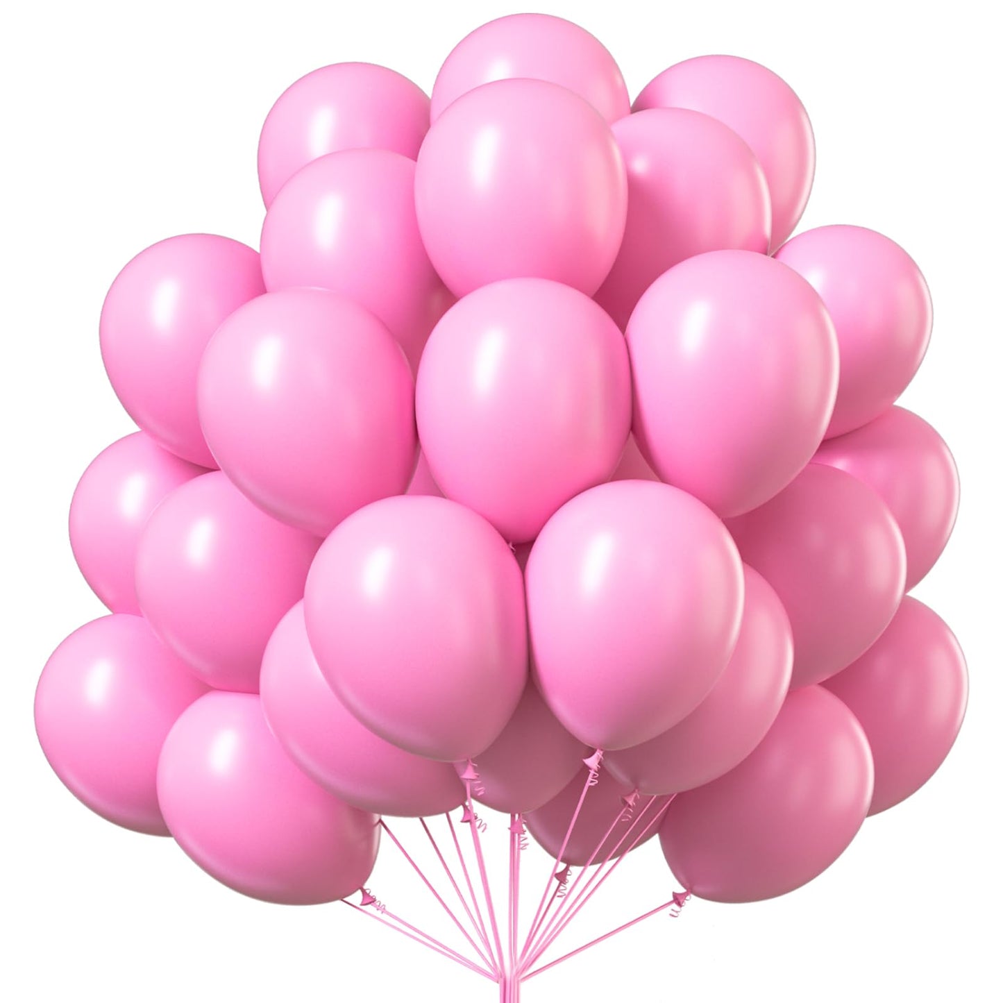 PartyWoo Pink Balloons 101pcs 12 Inch Matte Pink Balloon Arch Kit for Girl Baby Shower Gender Reveal Wedding Bachelorette Engagement Birthday Princess Butterfly Themed Party Decorations Pink-Y11