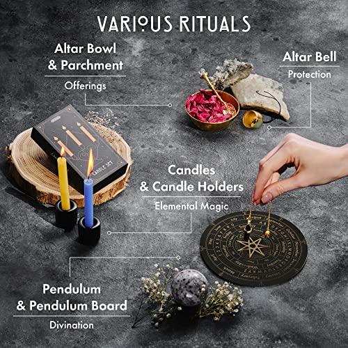 Large Witchcraft Kit - 77 PCS Altar Spell Set - Witchy Gifts & Supplies - Variation of 77PCS Altar Witchcraft Kit