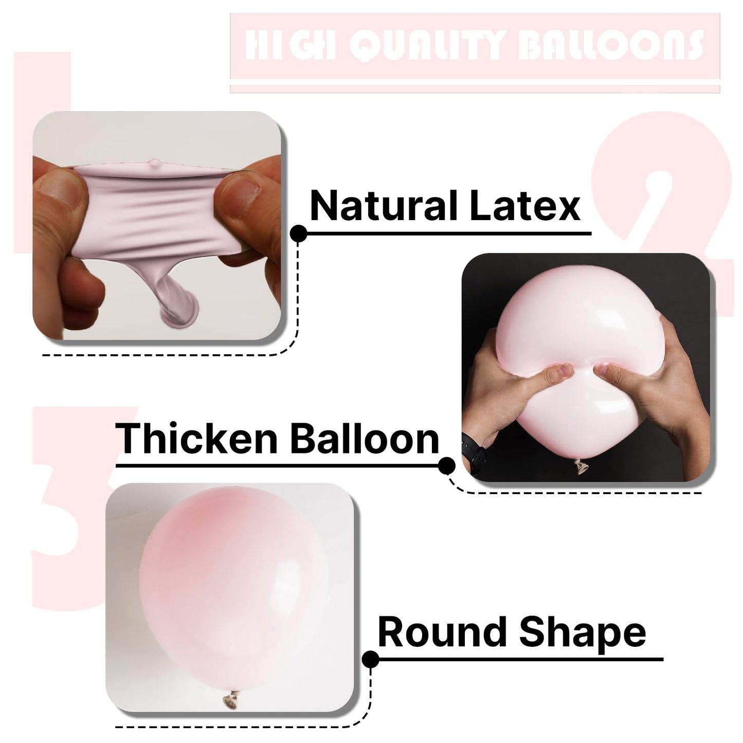 PartyWoo Pale Pink Balloons 140pcs Different Sizes of 18 12 10 5 Inch Light Pastel Baby Pink Balloon Arch Kit for Engagement Bachelorette Baby Shower Easter Birthday Party Decorations Pink-Q01