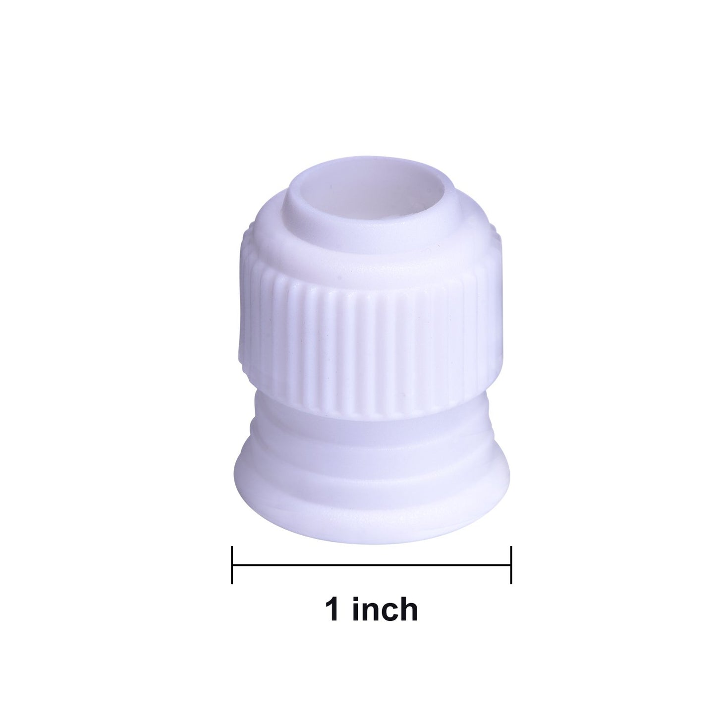 Shappy 12 Pieces Coupler Piping Bag Plastic Standard Couplers Cake Decorating Pipe Tip for Frosting Icing Nozzles (1.2 x 1 Inch)