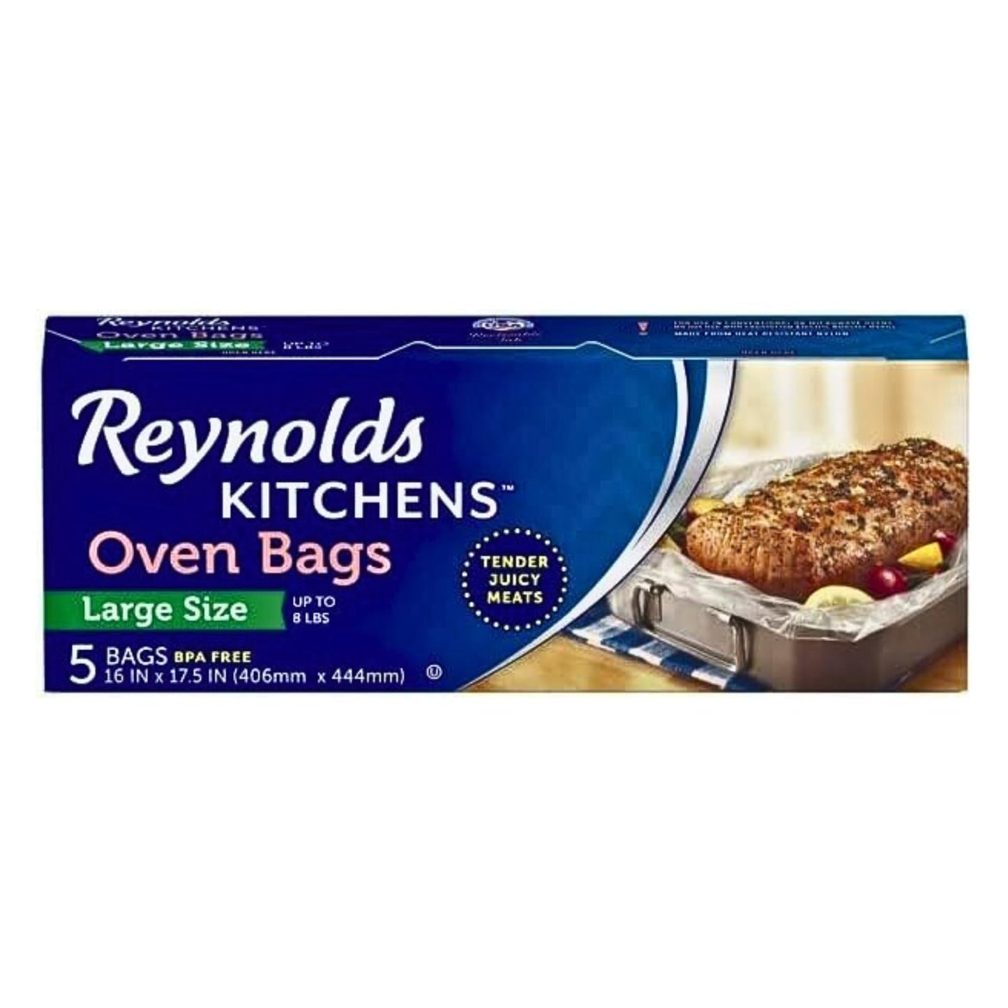 Reynolds Oven Cooking Large Size for Meats & Poultry (up to 8-Pounds) (5 Count, Pack of 4)