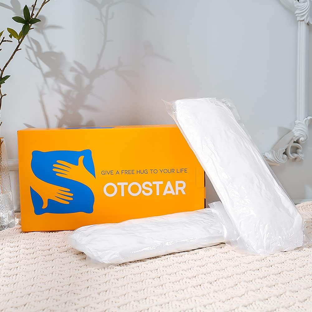 OTOSTAR Outdoor Throw Pillow Inserts - Water Resistant Cushion Pads for Patio & Garden | 18x18 Inch - White (Pack of 2)