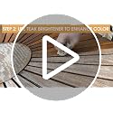 Furniture Clinic Teak Care Kit - Cleaner, Brightener & Oil for Outdoor Furniture