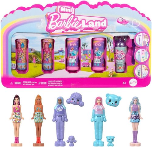 Barbie Mini Dolls 5-Pack - 1.5-Inch Surprise Reveal & Sensory Play Pieces | Fun Styles Included