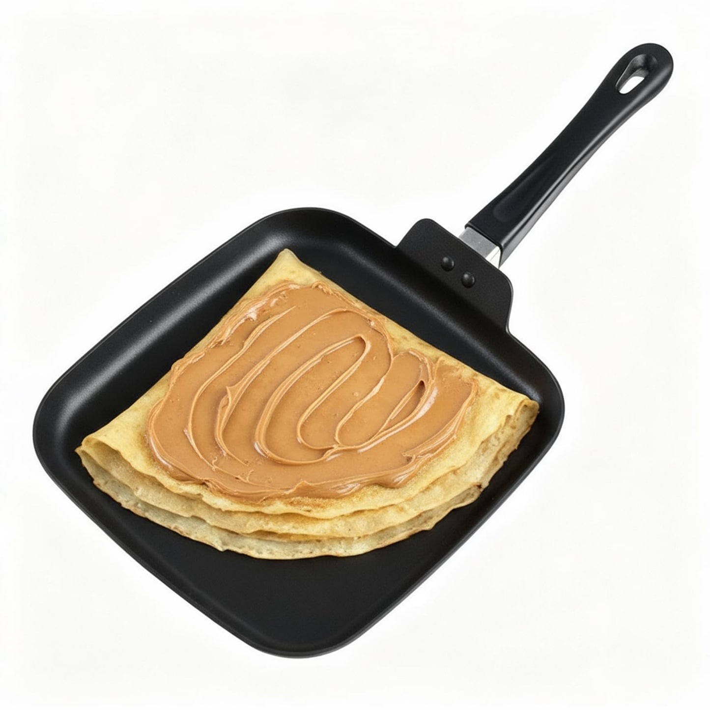 Nonstick Square Griddle Pan for Pancakes Eggs Bacon, 10 inch Family Breakfast Griddle. Aluminum Flat Top Griddle Pan for Gas Electric Stove, Even Heat Distribution Warp-Proof Easy Clean
