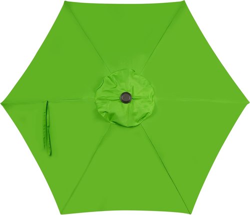 Blissun 7.5 Ft Patio Umbrella - Outdoor Market Umbrella with Push Button Tilt Crank in Lime