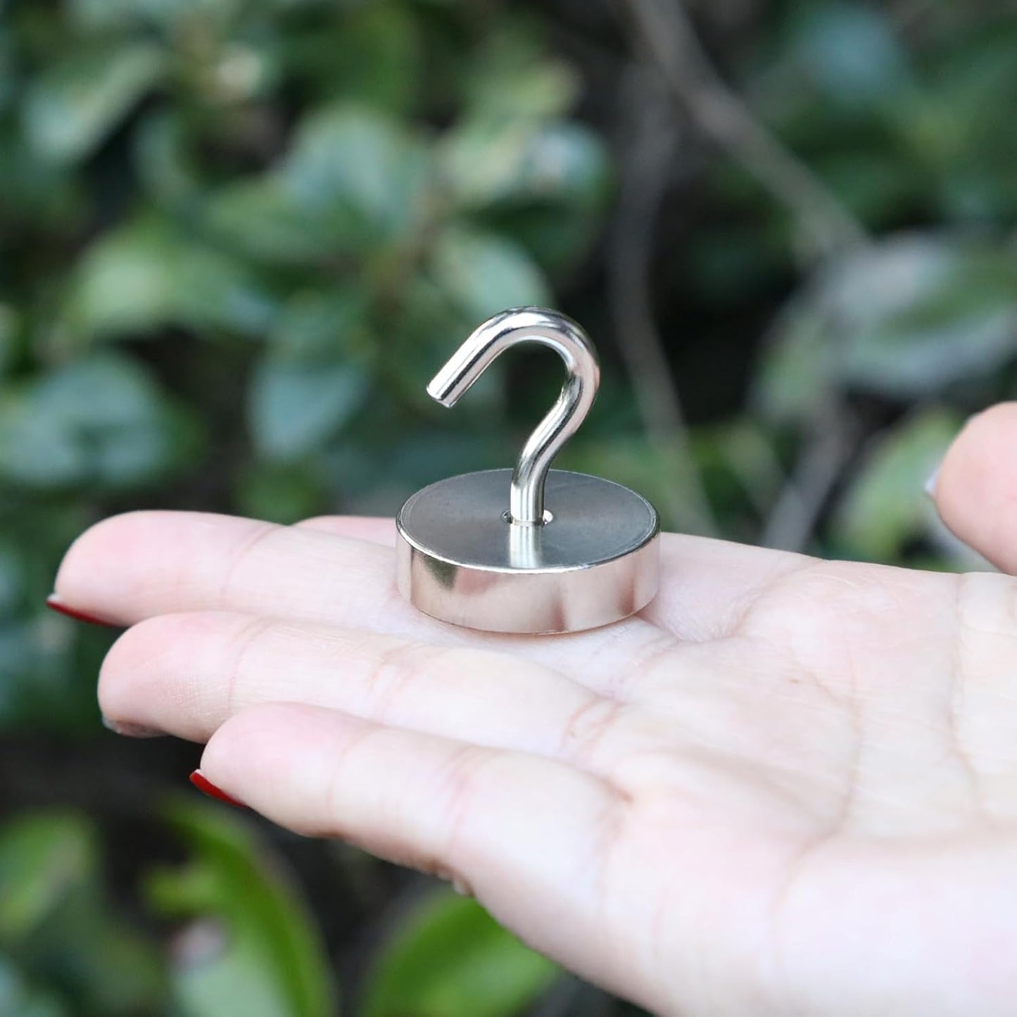 Neosmuk Magnetic Hooks - Heavy Duty 80lb+ Magnetic Hooks for Cruise Cabins & Travel | Silver Must-Have